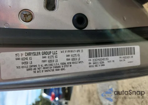 2013 Dodge Challenger Sxt из США, поврежденный, VIN 2C3CDYAG9DH651953